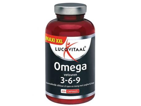 Lucovitaal Omega 3 6 9 480cap - Kopen en morgen in huis!